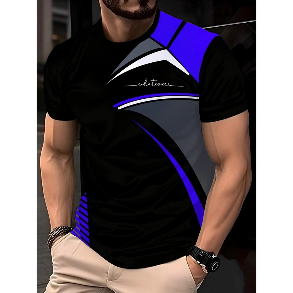 Men's Striped Top Simple Comfortable Short-sleeved Fashionable T-Shirts Men’s