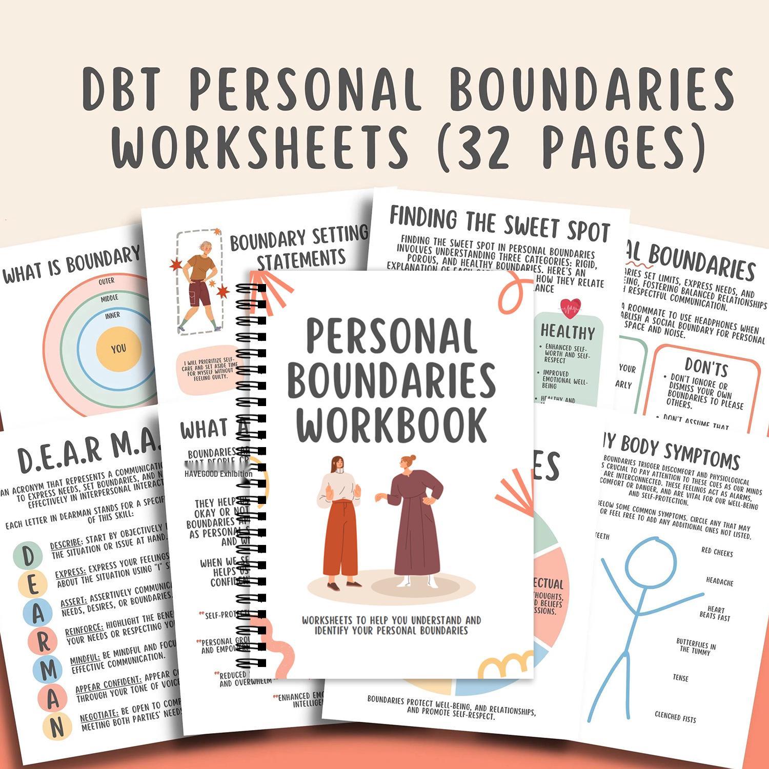 Cross-Border Spot Sale: Personal Growth & Boundaries Notebook Other