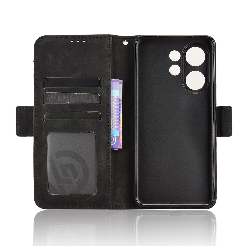 For vivo V60 5G Leather Case Phone Wallet Cover with Multiple Card Slots