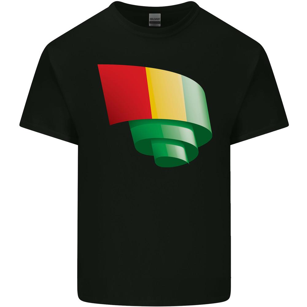Curled Guinea Flag Guinean Day Football Mens Light Cotton T-Shirt Unisex T-Shirt S