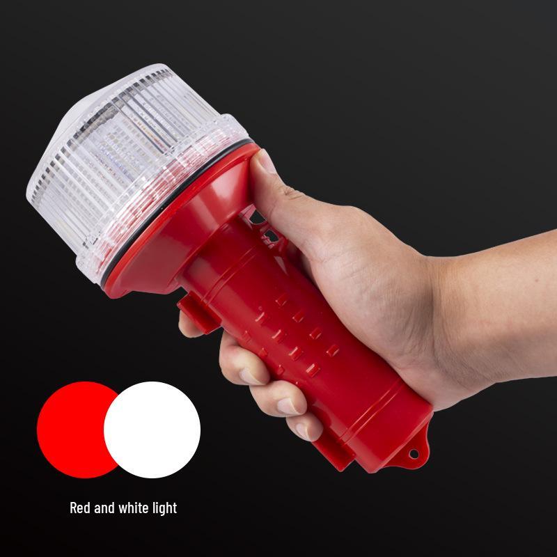 Solar LED Marine Tricolor Navigation and Signal Light - Red, White, Green Flashing Lights