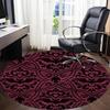 1PCGothic Skulls Office Round Area Rug,  Mat Suitable For Office, Under Office Chairs Bedroom Living Room Home Decor, Room Deco