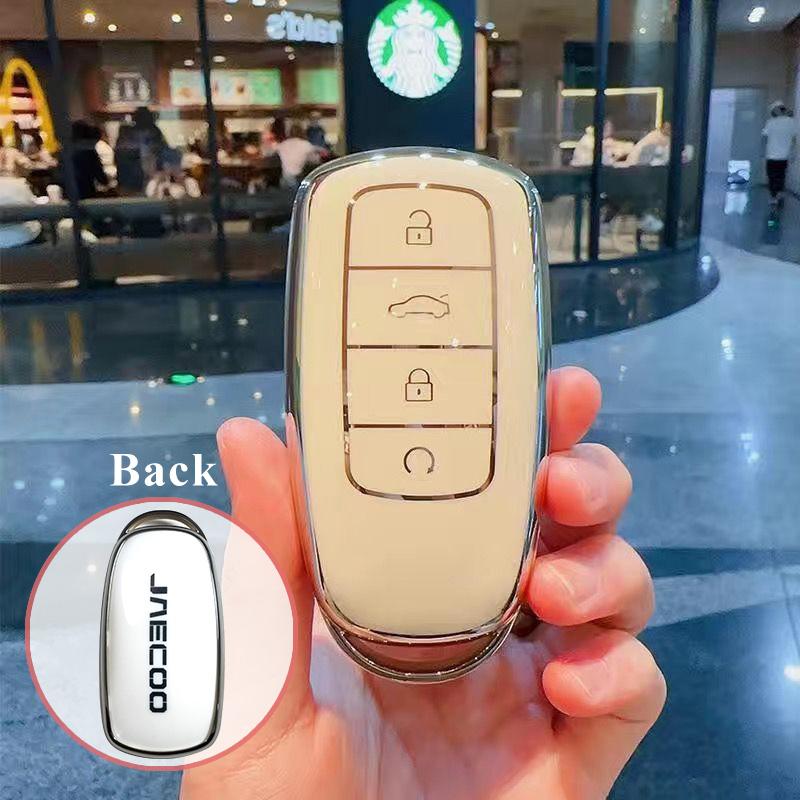 for Chery Jaecoo J8 8 J7 7 PHEV 2025 2026 Car Key Case Keychain Remote Protection Cover Bag Shell Housing Holder Fob Accessories