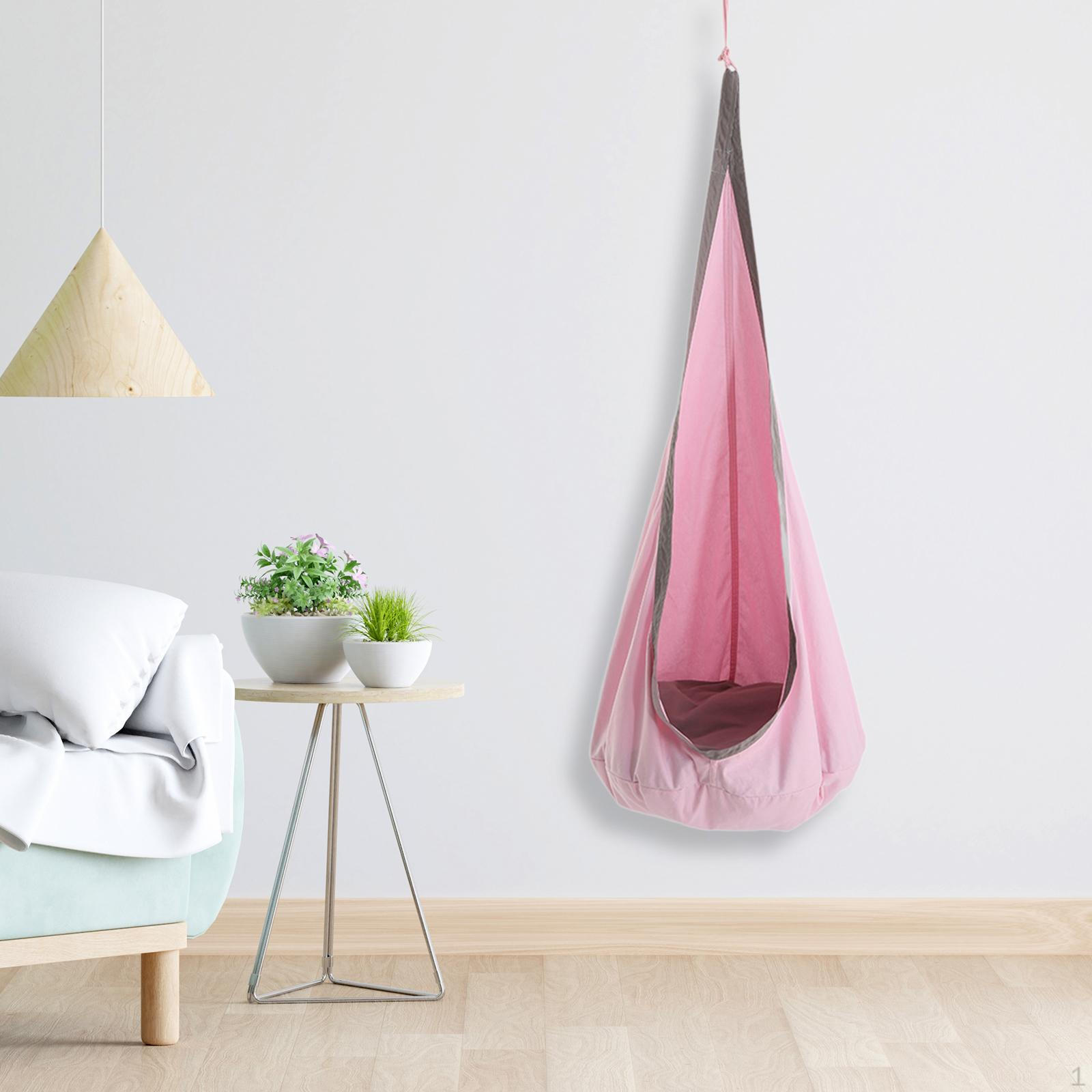 

Детское подвесное сиденье-гамак для дома и улицы, детское кресло-качели для детей розовый