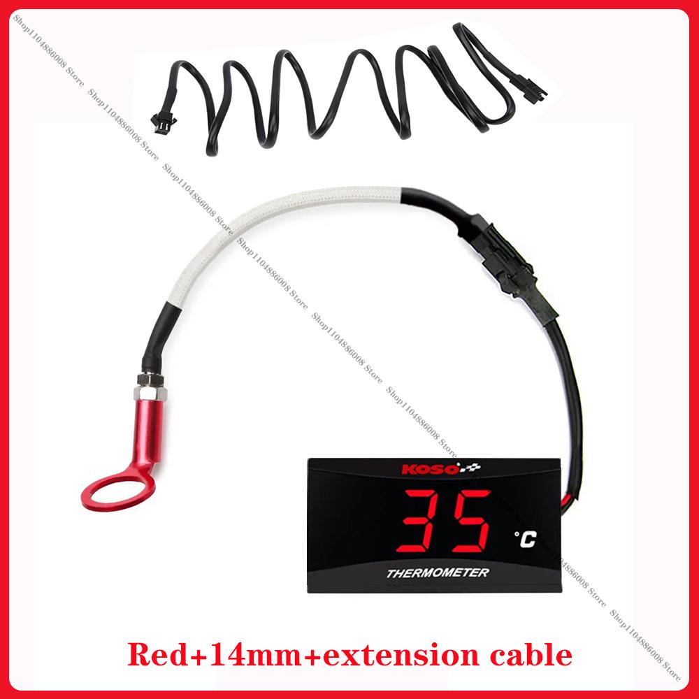 Motorcycle Temperature Measuring Instrument Koso Cylinder Head Temperature Sensor Water Temperature Gauge Oil Tempera Instrument