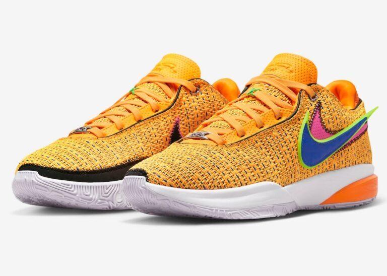 DJ5422-801 Nike LeBron 20 Laser Orange Hyper Pink White Racer Blue