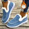 Women Snow Boots Winter Plus Velvet Thick Flat Loafers Warm Ankle Boots Women's Casual Cotton Shoes Plus Size Plush Shoes