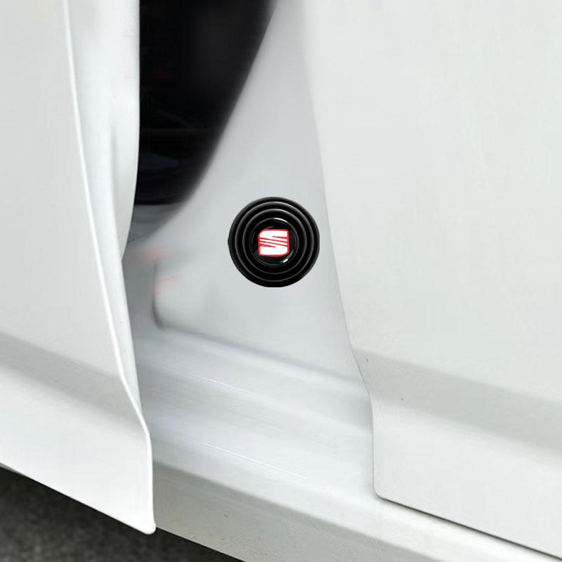 Silikonové protinárazové podložky na dveře auta Tlumič nárazů Těsnění Vhodné pro Seat Leon FR Altea Ibiza Toledo Cordoba Alhambra Arona Ateca Exeo