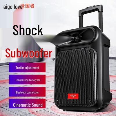 Aigo S55 Tragbarer Rollenlautsprecher CN-Stecker (Adapter enthalten)