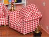 1:12 Dollhouse Miniature Floral Single Sofa for Living Rooms or Bedrooms