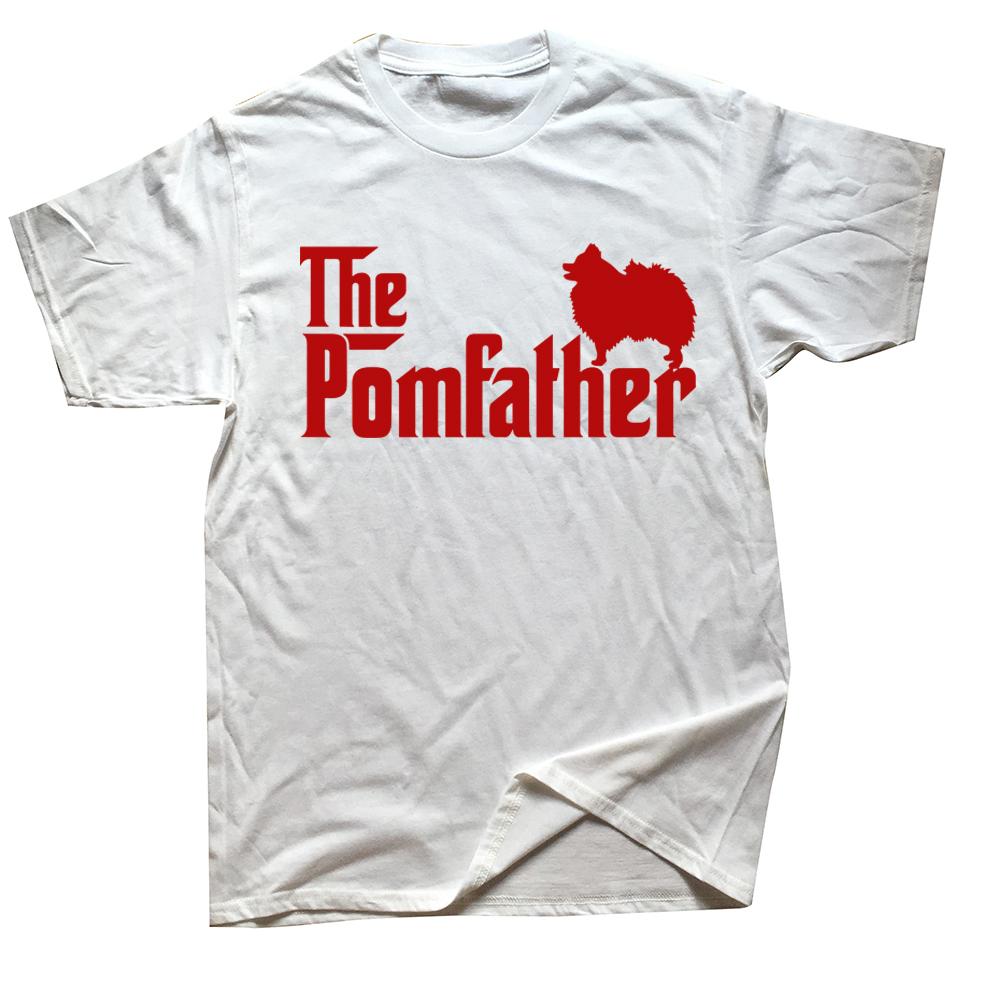 Pomeranian Father Dad The Pom Father Dog Lover T Shirts Streetwear Short Sleeve Birthday Gifts Summer Tshirt Mens Clothing