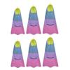 2pack Adjustable Silicones Swimming Flippers Corrosion Resistant Swimming Fins for Various Ages