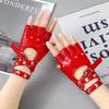 Women's Gothic Rivet Half-Finger Gloves - Punk Anime Stage Performance Style