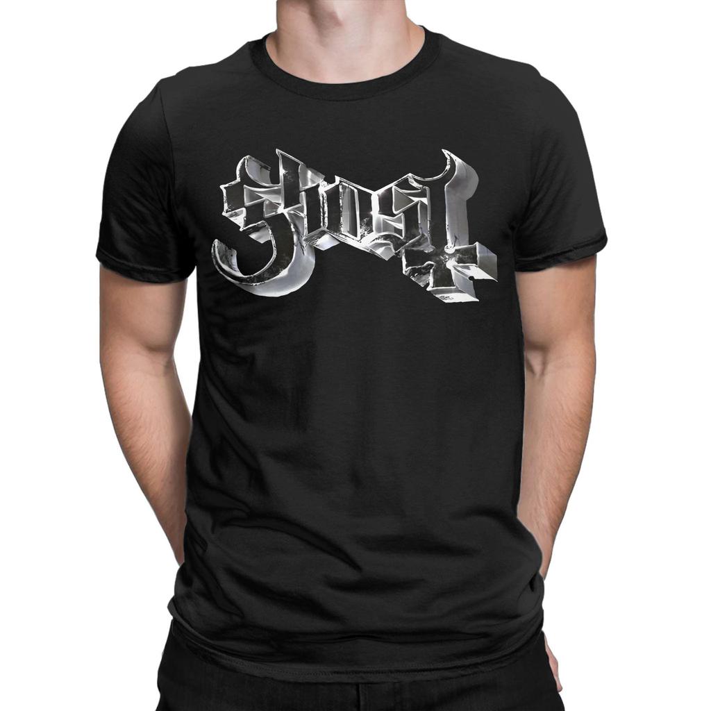 Ghost BC Band Bedruckte T-Shirts für Männer Frauen Popmusik Album 100% Baumwolle Horror Totenkopf Bedrucktes T-Shirt Kleidung