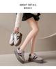 thick-soled German training shoes for women's 2025 spring and autumn new models, the explosion has increased, and the soft-soled versatile white shoe