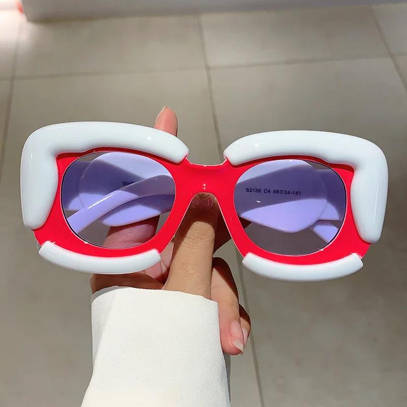Vintage Brand Designer Square Sunglasses Women For Men Sun Glasses Luxury Big Cloud Frame Popular Oversized Eyeglasses Uv400