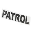 AAWK1 1 Piece Car Trunk ABS Letters Logo Badges Logos Compatible Compatible for Nissan Patrol Y61 Y62 Y63 Stickers Waterpoof Automovies Accessories