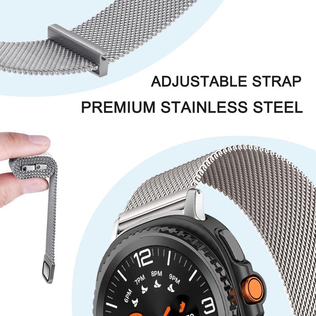 Metal Band for Samsung Galaxy Watch 8 Classic 46mm Watch 8 40mm 44mm Stainless Steel Loop Magnetic Strap for Galaxy Watch 8