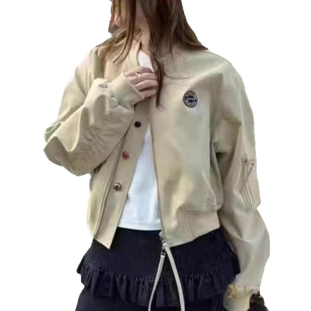 2025 Trendy Women's Casual Baseball Jacket - High-End, Age-Reducing, Stylish Short Coat for Spring/Autumn