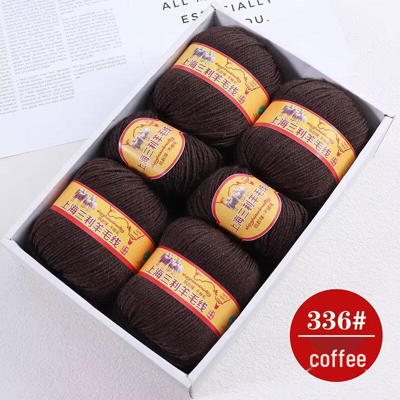Premium Medium Thick Pure Goat Wool Yarn Balls for Handmade DIY Scarves