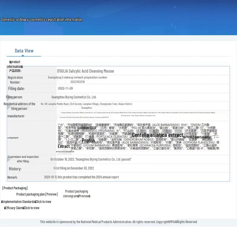 Aguliah Salicylic Acid Purifying Facial Cleansing Mousse