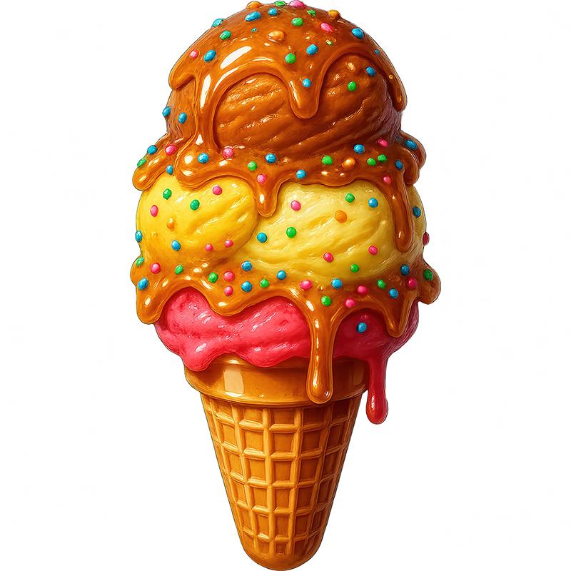 Adesivi Murali Decorativi Gelato Colorato Decorazione Cucina Sala da Pranzo Soggiorno Armadio Frigorifero Adesivi M1269