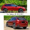 Car TPU/Glossy Mirror Pillar Post Cover For Subaru XV 2012 2013 2014 2015 2016 2017 Door Trim Window Molding Sticker Plate 6pcs