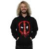 Deadpool Mens Splat Face Cotton Hoodie