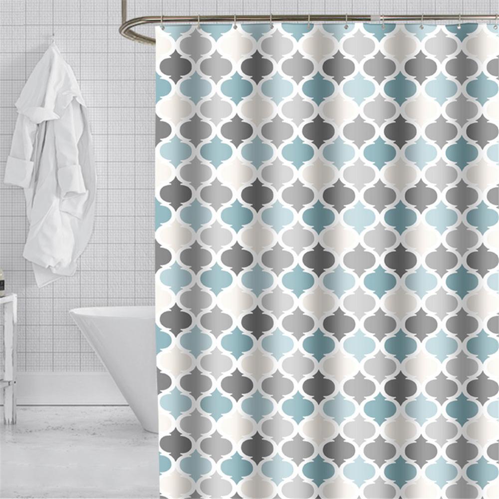 Pandara Jewelry Large Wide Bathroom Shower Curtain Waterproof Bathroom Curtains Polyester Bath Curtain Bathtub Bathing Cover With 12 Hooks