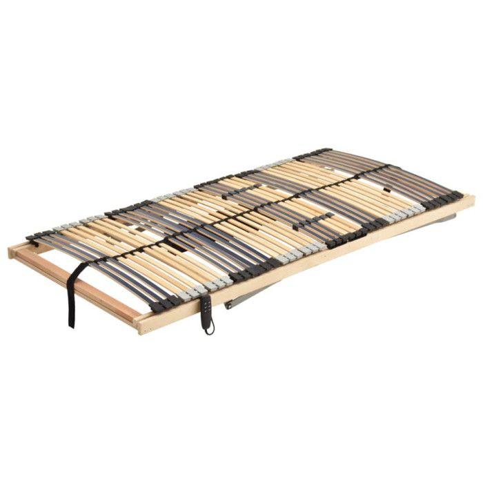 VidaXL Electric Slat Base with 42 Slats 7 Zones Bed Base Bed Frame Slatted Bedroom Home 321829