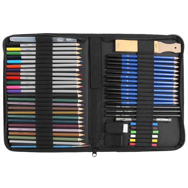Sketch and Color Set: 35/71/145 Sketch Pencils, 72/120/180 Colored Pencils, 33/42/83/182 Drawing Pens
