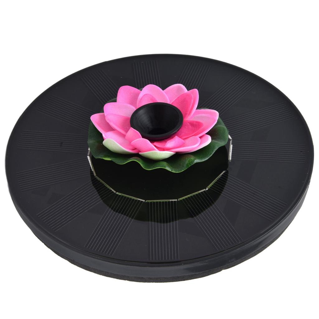 Lotus Solar Fountain Water Pump Floating Mini Solar Powered Water Fountain for Birdbaths Garden