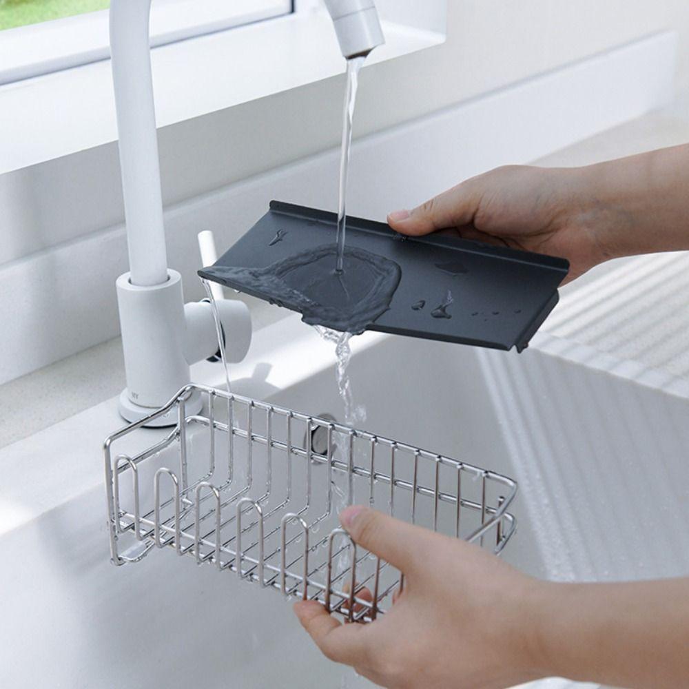 Stainless Steel Dish Drying Rack with Drain Tray Corrosion-resistant Kitchen Drain Rack Ventilated Rust-proof