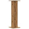 Plant Stand Set of 2 Artisan Oak Finish 30 X 30 X 95 Cm Engineered Wood
