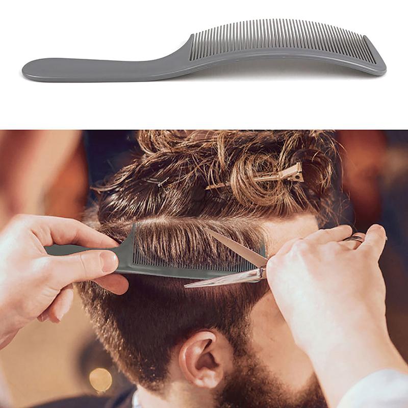 Professional Curved Shaver Hair Clipper Cutting Comb Barber Flat Top Comb Anti-Static Salon Cutting Comb Hairdressing Brush