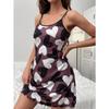 Summer sling nightgown Sexy sleeveless slim funny cartoon print Women Trim Underwear Camisole Nightdress mini sleepwear homewear