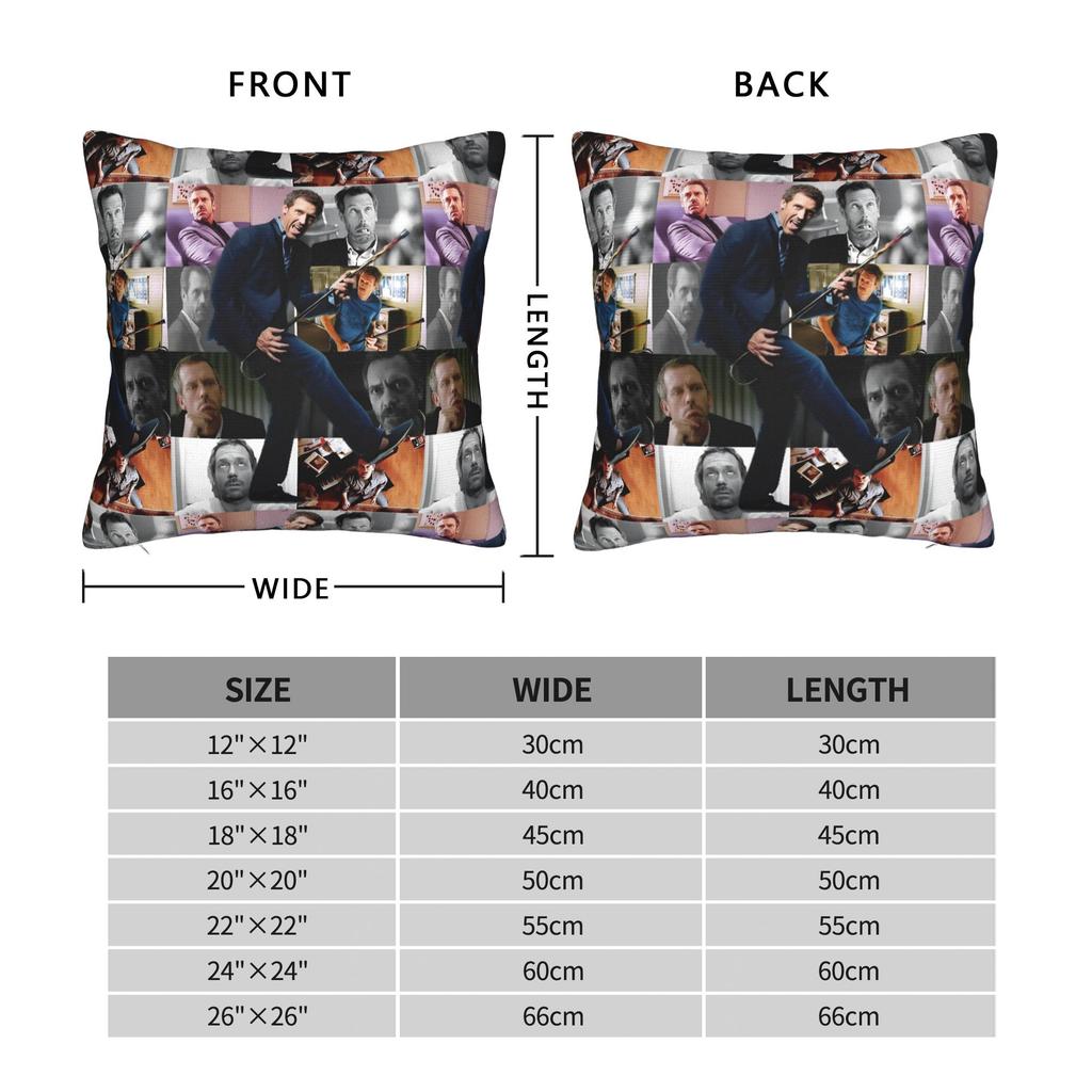House Md Pillowcase Polyester Cushion Cover Decor Gregory House Pillow Case Cover Home Drop Shipping 40X40Cm
