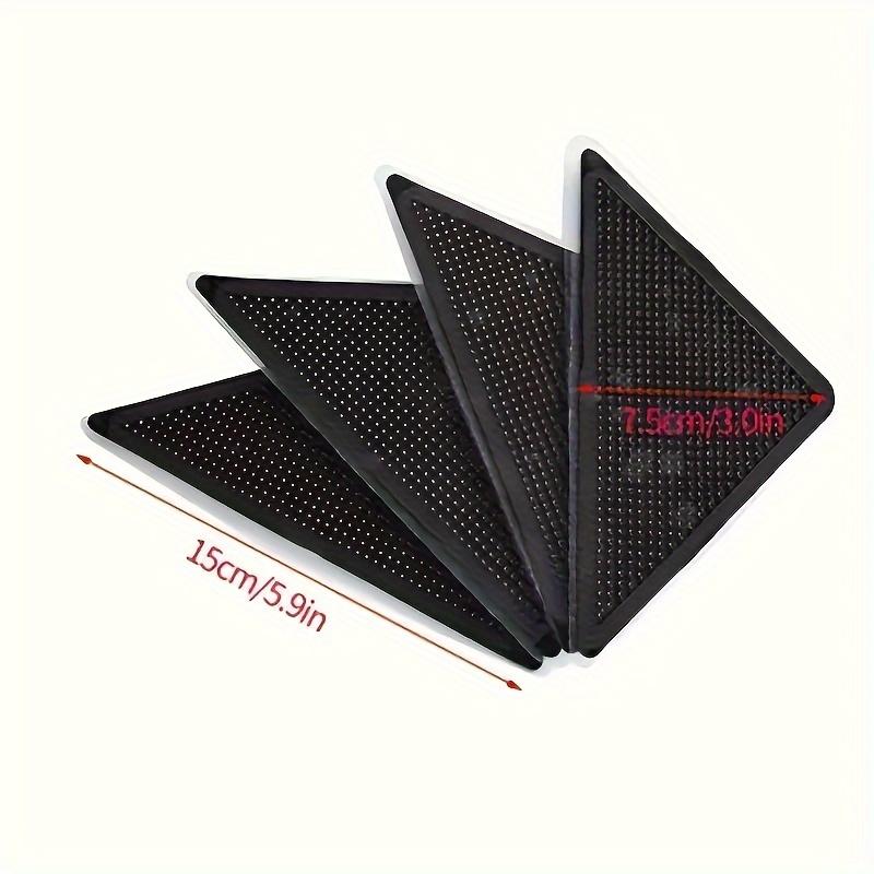 16pcs Non-Slip Rug Grippers - Reusable & Washable, Dual-Sided Adhesive Pads for Hardwood Floors and Tiles - Keeps Area Rugs Secure & Corners Flat