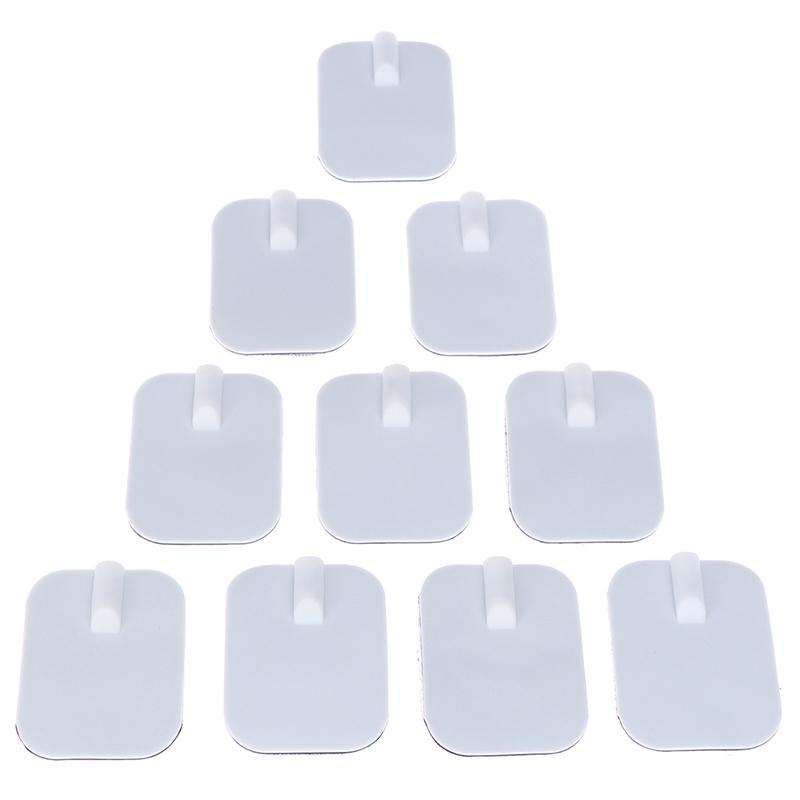 10Pcs 4*6Cm Reusable Tens Machine Electrode Pads Body Massager Selfadhesive Pads