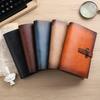 A6 PU Leather Binder Notebook Refillable Meeting Minutes Notebook Loose Leaf Notebook  Work