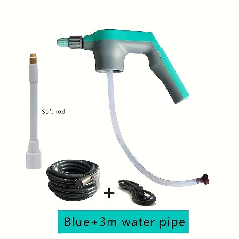 

Electric Pressure Spray Nozzle for Plastic Bottles Adjustable Watering Sprayer Head for Gardening Car Washing Cleaning and Household Use синий