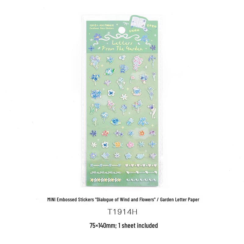 

Мини тисненые наклейки «Ветер и цветы» от Xin s Lover: 4 типа для DIY-декора цветочного планера