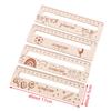 Wooden Size Children'S Learning Ruler For Back To School Season Children'S Commendation Gift For Back To School Season