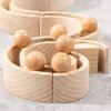 1.8 Inch Montessori Wooden Rainbow Balls, Colorful/Pastel/Natural Wooden Ball Toys for Toddler & Baby Grasping, Preschool Learning Material,
