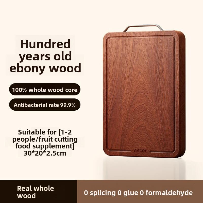 New Ebony Wood Cutting Board Antibacterial Anti Mold Kitchen Chopping Board Double Sided