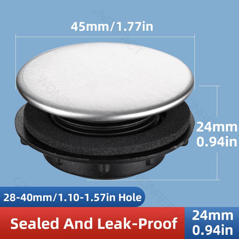Sink Hole Sealing Cap All-Copper Decorative Cap/Plug Kitchen Sink Drain Plug/Soap Dispenser Plug Hole Plug Sink Hole Sealing Cap