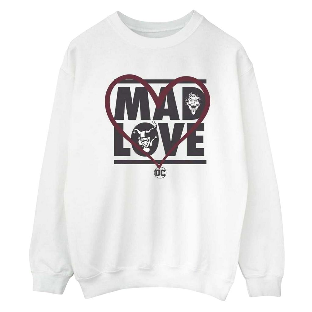 Batman Womens/Ladies Mad Love The Joker & Harley Quinn Sweatshirt