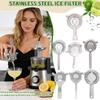 Cocktail-Sieb aus Edelstahl. Federfilter-Design für effiziente Filterung von Eis und Verunreinigungen. Kompatibel mit verschiedenen Cocktailgläsern und