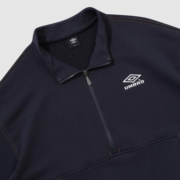 UMBRO Crispy Taslan Collar Half-Zip Navy (Uq321Cfs92) (A Type)