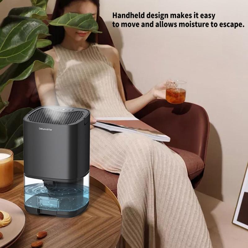 Quiet Small Dehumidifier Portable Air Dryer Home Dehumidifier Moisture Absorbers Suitable for Bedrooms and Studies